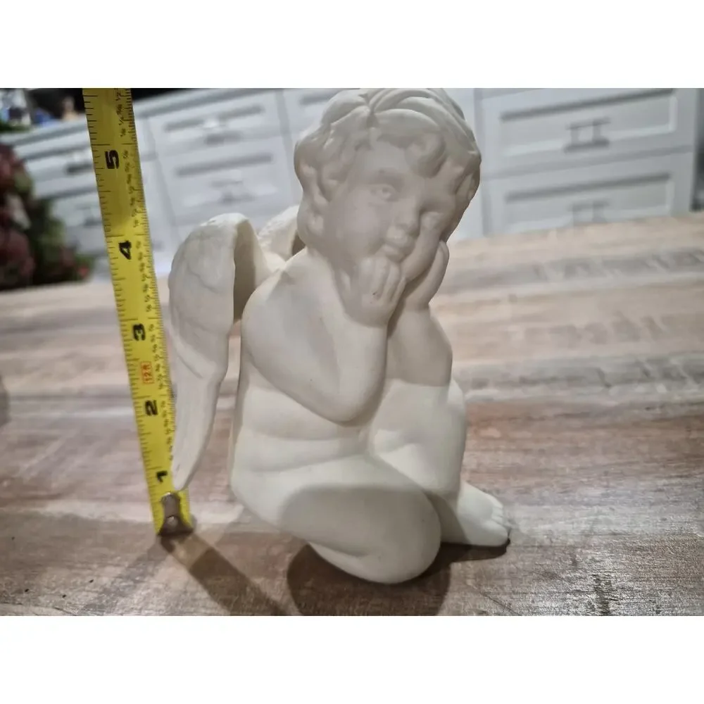 Mini Cherub Angel Ministaue Figurine Ceramic